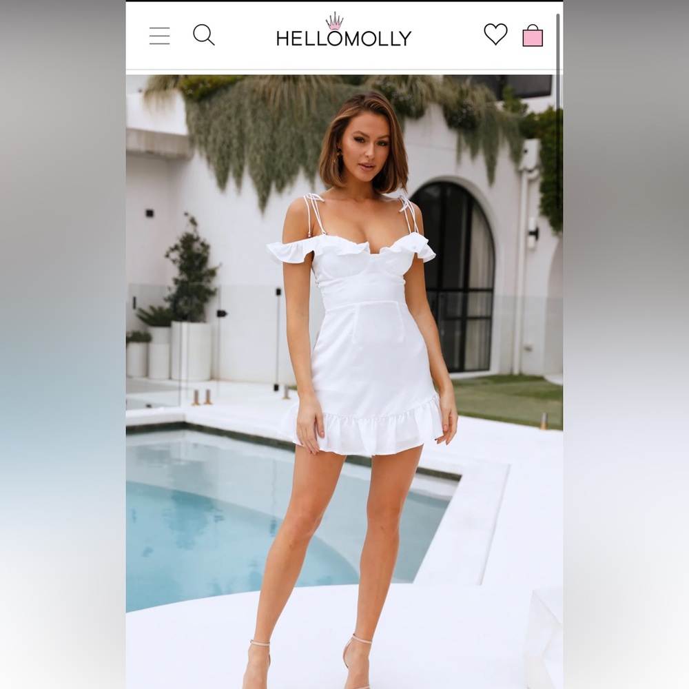 NWT Hello Molly My Wonderland Dress White